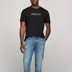 Áo Tommy Hilfiger Embroidered Hilfiger Logo Black 78JB643 001