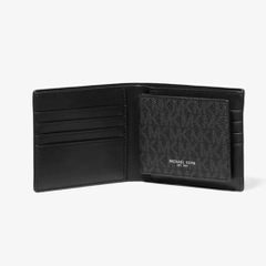 Ví Nam Michael Kors MK Cooper Billfold Logo Wallet Black 36U9LCRF6B
