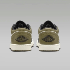 Jordan 1 Low Black Medium Olive 553558 092