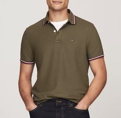 Áo Polo Tommy Hilfiger Regular Fit Wicking In Logo Army Green 78J2653 701