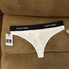 Underwear Calvin Klein Women's 1966 Cotton Stretch Modern Thong Fit White QF7221 110