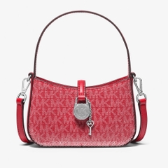 Túi Michael Kors Outlet Lyra Extra-Small Signature Logo Crossbody Bag Bright Red 35R5S1YC0B
