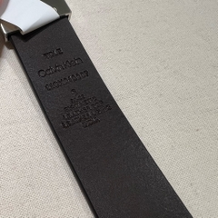 Thắt Lưng Nam Calvin Klein Leather Reversible Dress Belt with Plaque Buckle Black 11CK010007 014