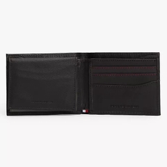 Ví Tommy Hilfiger Men's Pebbled Leather Bifold Wallet Brown 31TL220094