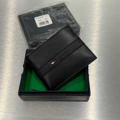 Ví Tommy Hilfiger Leather Credit Card Wallet Ranger Bifold Black 31TL22X062