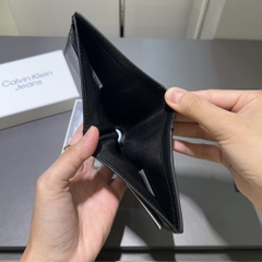 Ví Calvin Klein Allover Monogram Logo Bifold Wallet Black 4G1020G 001