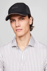 Nón Lưỡi Trai Tommy Hilfiger Logo Patch Baseball Cap Black XM04779 001