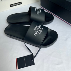Dép Tommy Hilfiger Embroidered Hilfiger Slide Navy  FM05342 400