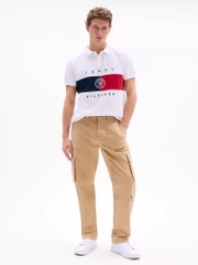 Áo Polo Tommy Hilfiger Regular Fit Chest Logo White XM04201 100