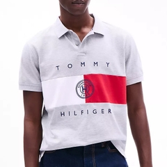 Áo Polo Tommy Hilfiger Regular Fit Chest Logo Grey XM04201 021