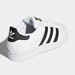 Superstar Trắng Tem Vàng Sọc Đen