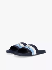 Dép Tommy Hilfiger Stripe Logo Navy Breezy Blue TZ001589 492