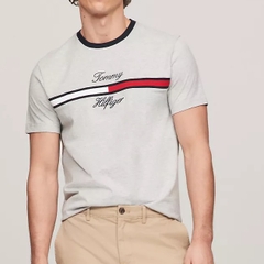 Áo Tommy Hilfiger Flag Logo Autograph Tino Grey 78JA945 050