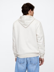Áo GAP Relaxed Logo Zip Hoodie White 683050 02 1