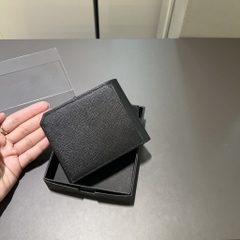 Ví Calvin Klein Saffiano Leather Card Case Bifold Wallet Black 40W0733 010