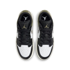 Jordan 1 Low Black Medium Olive GS 553560 092