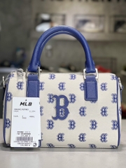 Túi MLB Classic Monogram JQD Boston Bag S Red Sox Beige 3ABWS013N 43BGL