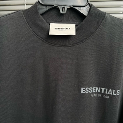 Áo Fear of God Essentials Kids Long Sleeve Black 125SU212040K