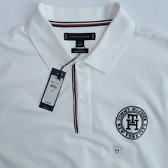 Áo Polo Tommy Hilfiger Regular Fit Timothy Badge White 78JB243 100