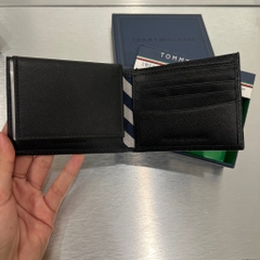 Ví Tommy Hilfiger Leather Credit Card Id Passcase Wallet Billfold Black 31TL22X019