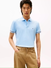 Áo Polo Tommy Hilfiger Slim Fit Smooth Cotton Interlock Well Water MW41612 400