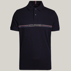 Áo Polo Tommy Hilfiger Regular Fit Monotype Chest Stripe Navy MW34769 401
