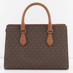 Túi Michael Kors Sheila Medium Logo Satchel Brown 35S3G6HS2B