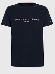 Áo Tommy Hilfiger Logo Xanh Đen MW16171 001