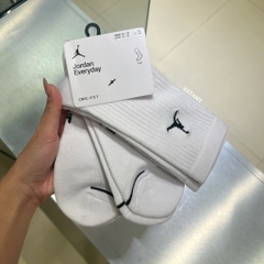 Vớ Jordan Cushioned Crew Socks 3 Pack White DX9632 100