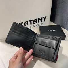 Ví Guess Men’s Trend Fashion Patterned Slim fold Wallet Black 31GU130036 001