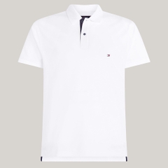 Áo Polo Tommy Hilfiger Regular Fit Monotype Placket White MW34753 100