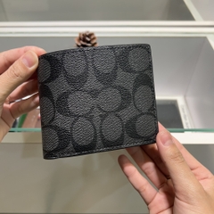 Ví Coach 3-in-1 in Signature Charcoal/Black 74993