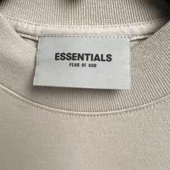 Áo Fear of God Essentials Kids Long Sleeve Tan 125SU212043K