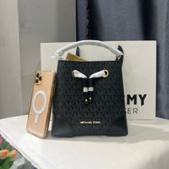 Túi Michael Kors Mercer Small Logo Bucket Bag Black 35F2GM9M1B