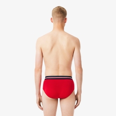 Underwear LACOSTE Men's 3-Pack Logo Waist Cotton Stretch Briefs 8H9464 51