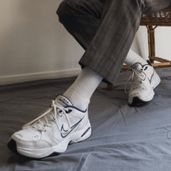 Nike Air Monarch IV White Metallic Silver 415445 102