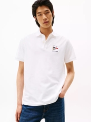 Áo Polo Tommy Hilfiger Regular Fit Nautica Flag White XM04762 100
