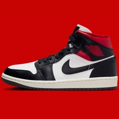 Jordan 1 Mid Black Gym Red BQ6472 061