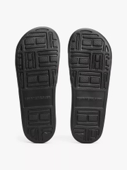 Dép Tommy Hilfiger Flag Pool Slide Black FM04263 001