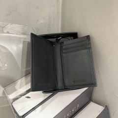 Ví Calvin Klein Refined Saffiano Compact Bifold Wallet Black 4D1015G 001