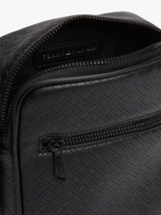 Túi Tommy Hilfiger Allover Flag Logo Mini Reported Bag Black AM14193 001