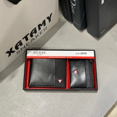 Ví GUESS Genuine Leather Wallet & Card Case Black 31GU330009 001