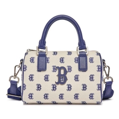 Túi MLB Classic Monogram JQD Boston Bag S Red Sox Beige 3ABWS013N 43BGL