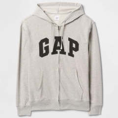 Áo GAP Relaxed Logo Zip Hoodie Grey 218871 73 1 0002