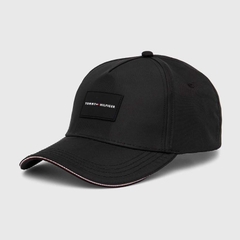 Nón Lưỡi Trai Tommy Hilfiger Logo Patch Baseball Cap Black XM04779 001