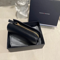 Ví Tommy Hilfiger Women's TH Logotape Trifold Space Blue AW17477 400