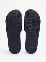 Dép Tommy Hilfiger Embroidered Hilfiger Slide Navy  FM05342 400