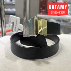 Thắt Lưng Nam Calvin Klein Leather Reversible Dress Belt with Plaque Buckle Black 11CK010007 014