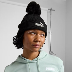 Nón Puma Logo Ribbed Knit Beanie Black 942295 01