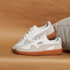 PUMA Palermo Leather White Glacial Grey Gum 396464 12